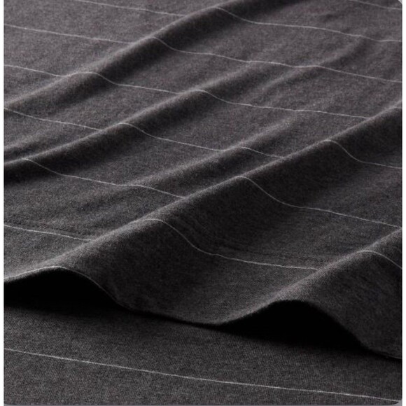 Full Cotton Jersey Sheet Set - Dark Gray Striped - Threshold - Picture 3 of 6